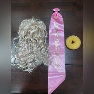 BIBBIDI BOBBIDI BOUTIQUE HAIRPIECE, SASH AND BUN DONUT